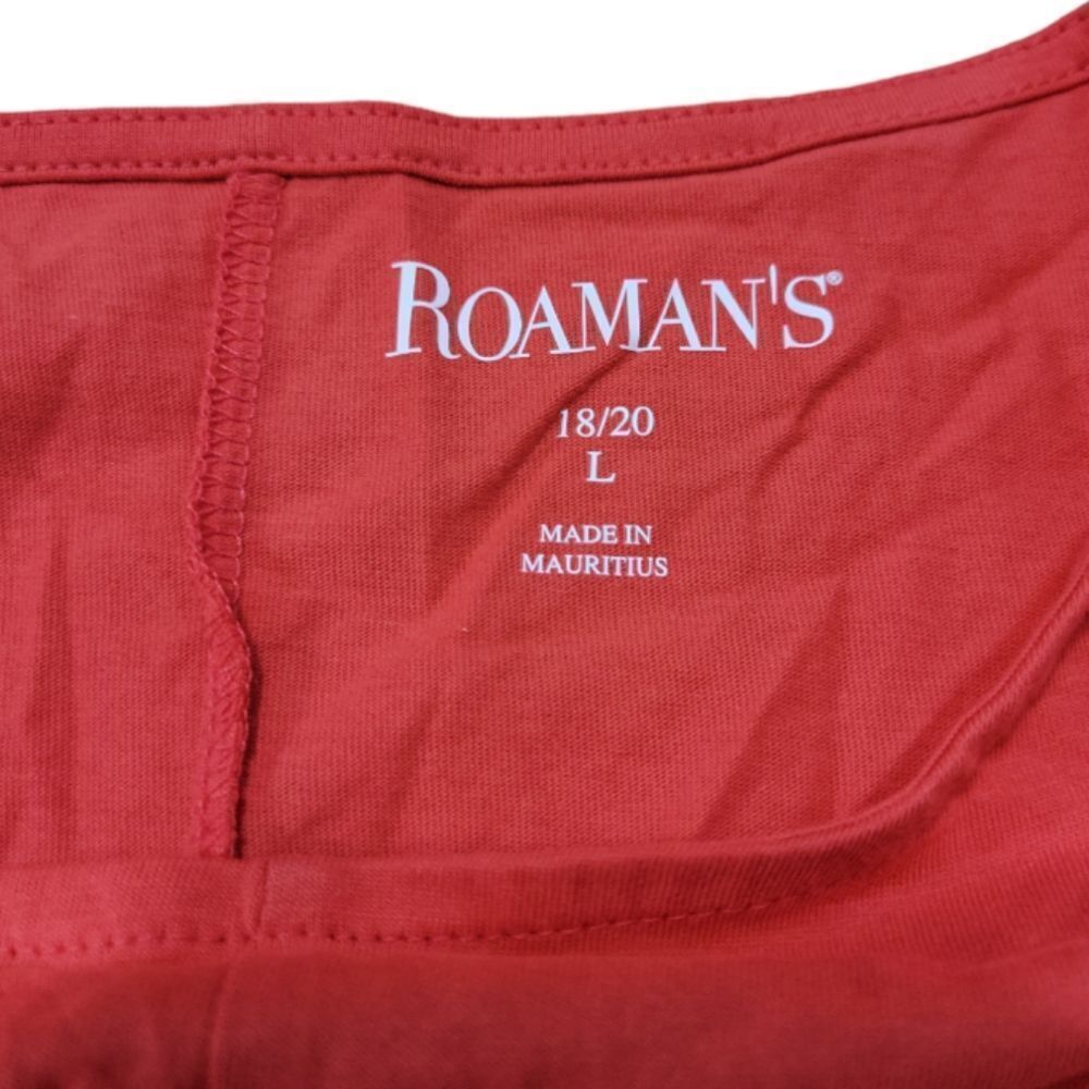 Roaman's Top Size Large 18/20 Plus Size Blouse Tu… - image 5